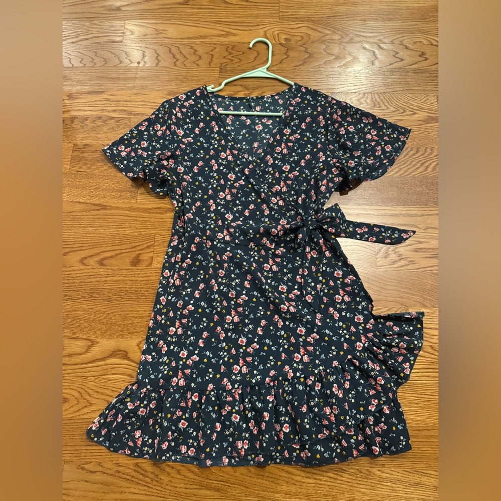 PrettyLittle Thing Floral Wrap Dress
